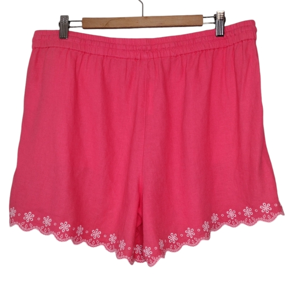 NWT J. Crew Women's Linen Blend Vacation Boho Drawstring Waist High Rise Shorts - Picture 2 of 15